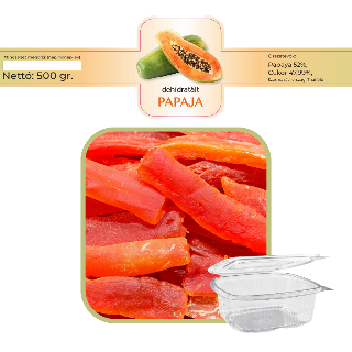 Aszalt/dehidratlt papaya 500g