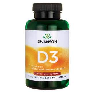 Swanson Vitamin D3 1000NE - 250 kapszula