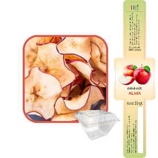 Aszalt/dehidratlt alma szeletek 30g