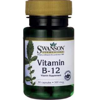 Swanson Vitamin B12 - 500mcg - 30kapszula