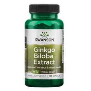 Swanson Ginkgo Biloba Extract - 60mg - 120 kapszula