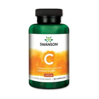 Swanson C vitamin csipkebogyóval - 1000mg - 90 kapszula