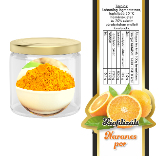 Liofiziált narancs por 10g