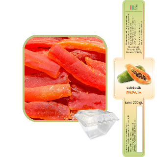 Aszalt/dehidratlt papaya 200g