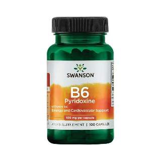 Swanson B6 vitamin - 100mg - 100 kapszula